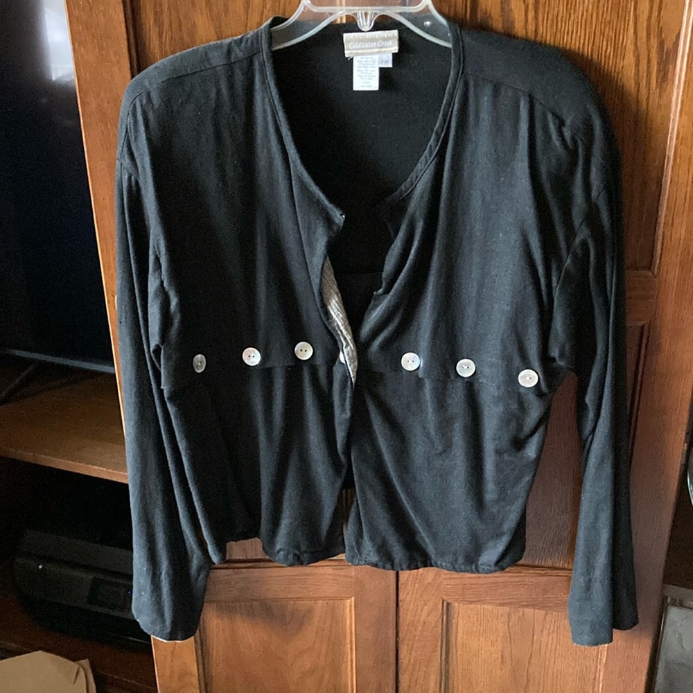 Black Button-Up Cardigan